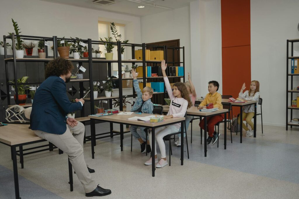 A classroom scene illustrating education reform initiatives. — Paul For Nevada interview 2026