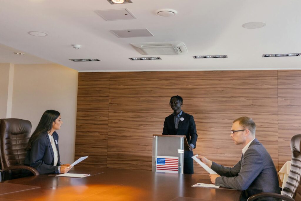 A group of activists meeting with a local politician to discuss clean energy policies. — advocate clean energy Nevada