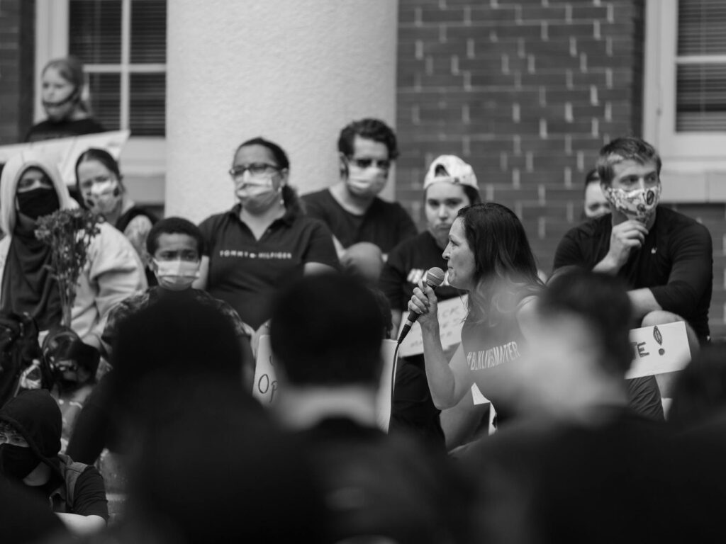A photo of Paul For Nevada speaking at a community forum about tax reform — Paul For Nevada tax reform