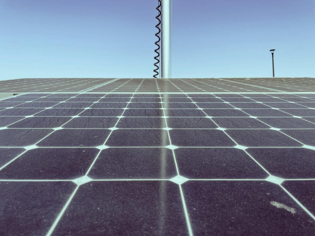A photo of solar panels in Nevada, symbolizing sustainable energy solutions. — electric vehicles Nevada energy shortages