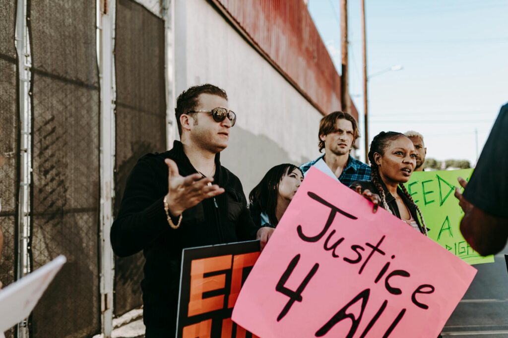 A portrait of Paul speaking at a healthcare reform rally in Nevada. — Paul healthcare Nevada