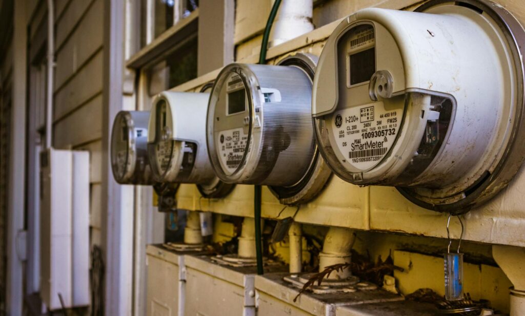 A technological innovation like a smart meter installed in a small business. — future of energy Nevada small businesses