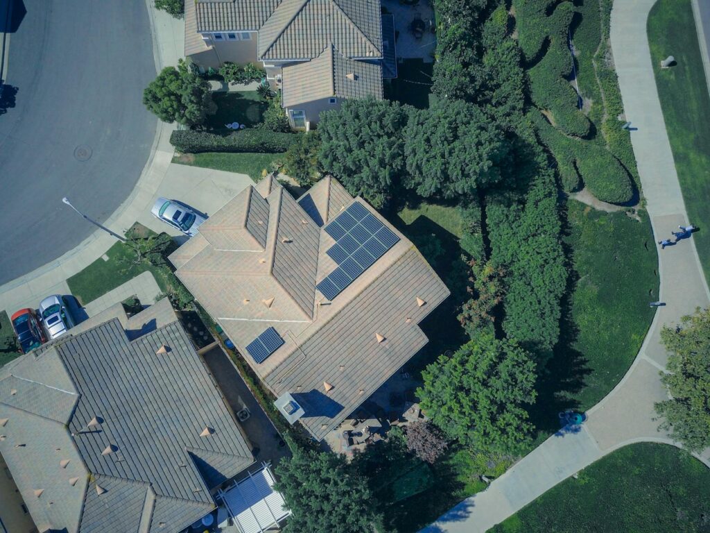 Image of solar panels installed in a Nevada neighborhood. — Paul For Nevada renewable energy policy