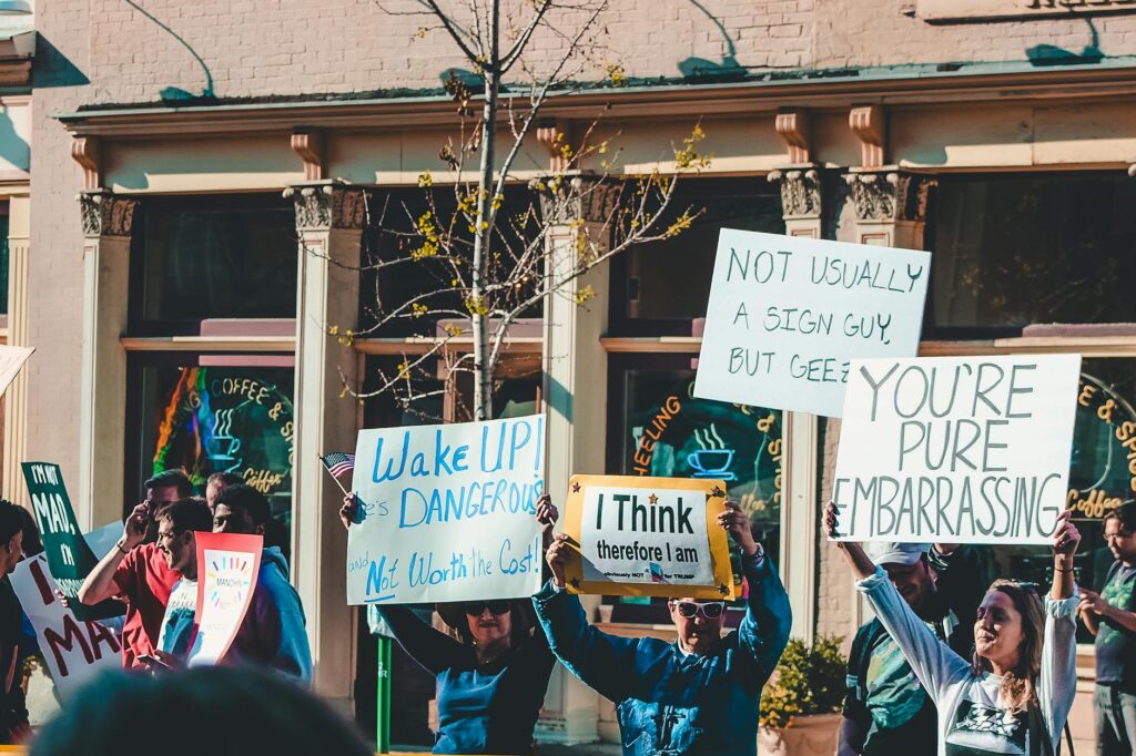 Local community members participating in a clean energy rally — Nevada renewable energy standards