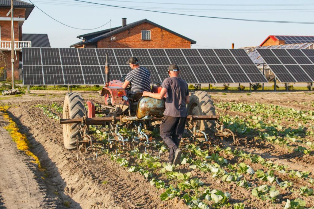 Local farmers discussing strategies to combat energy shortages agriculture Nevada.