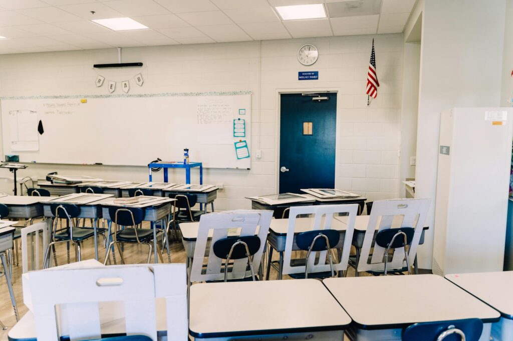 Photo of a Nevada classroom illustrating the current state of education. — Paul For Nevada education reform