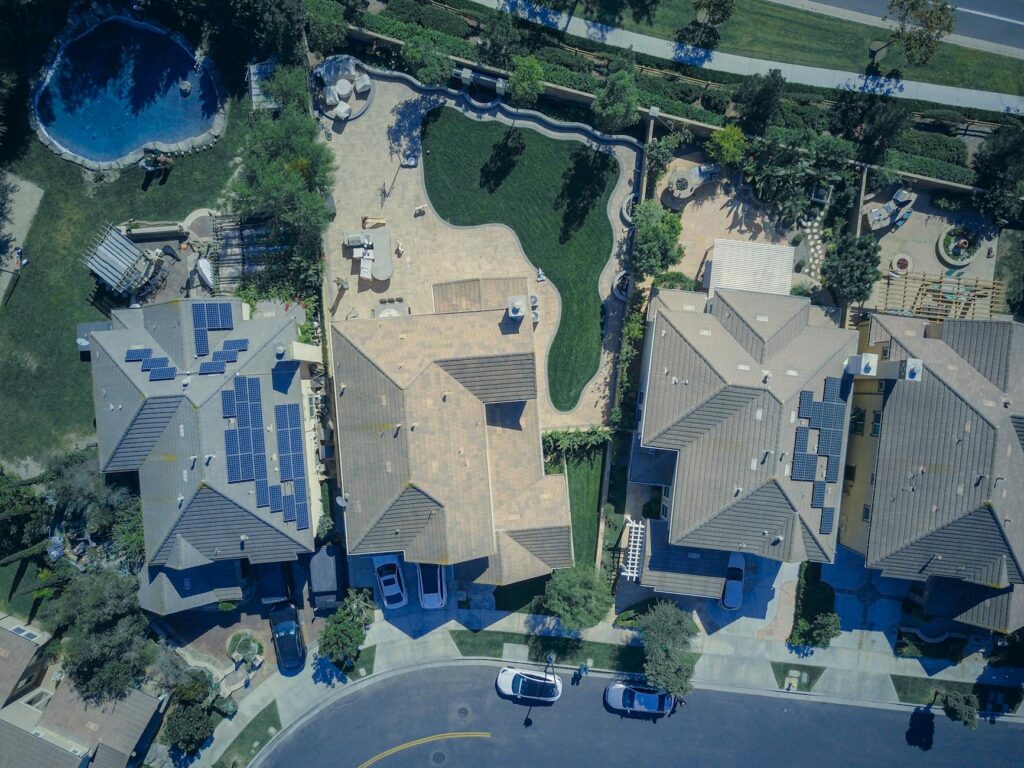 Solar panels installed on rooftops in a Nevada community. — Paul For Nevada climate change policy