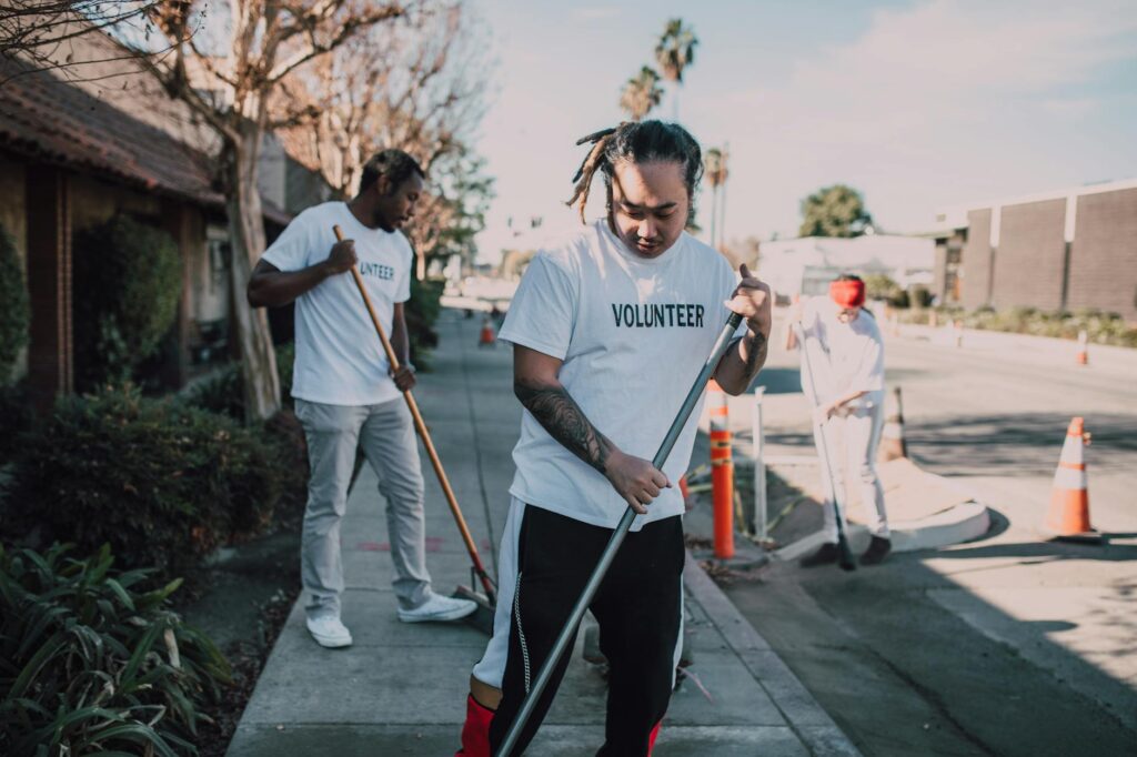 A candid shot of Paul participating in a community service project. — Paul For Nevada biography