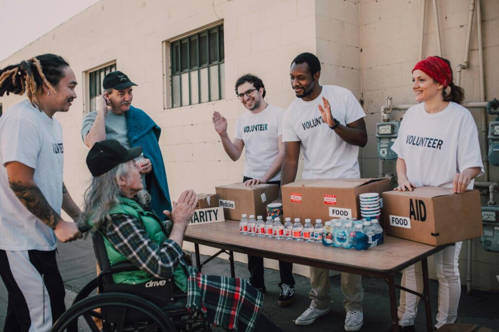 A diverse group of volunteers working on a campaign event for Paul For Nevada. — get involved Paul For Nevada