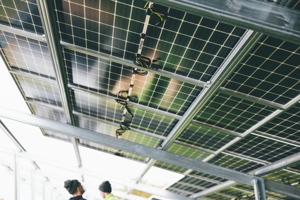 A photo of a solar panel installation in Nevada, showcasing renewable energy efforts. — Paul For Nevada climate change p…