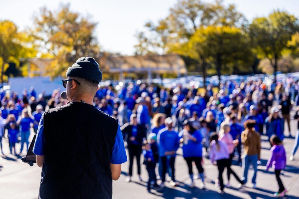 A snapshot of Paul For Nevada speaking at a community gathering. — get involved Paul For Nevada