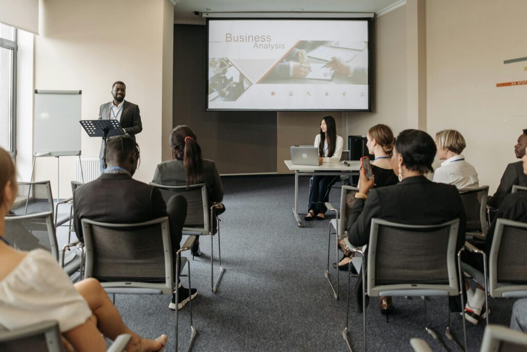 A visual of community members participating in economic development meetings. — Paul For Nevada economic strategy