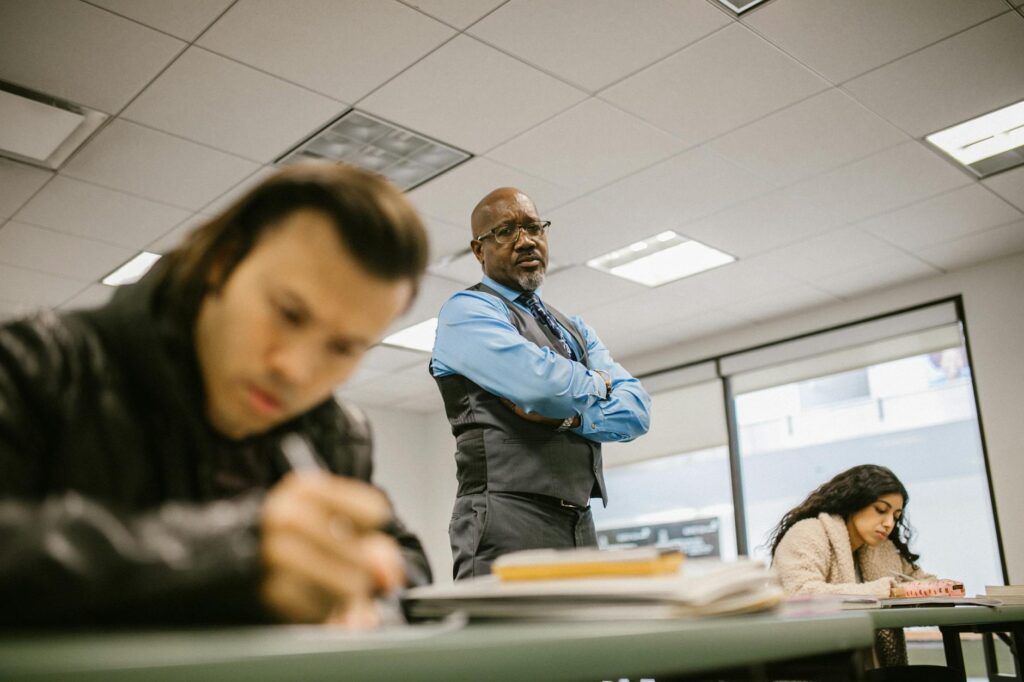 A visual representation of Paul’s key education initiatives focusing on teacher training and student resources in the context of Paul For Nevada education reform