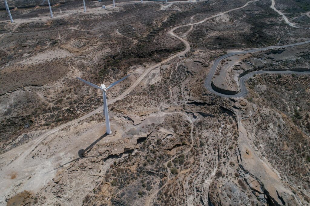 Aerial view of Nevada's landscape highlighting renewable energy sources — Paul For Nevada climate change