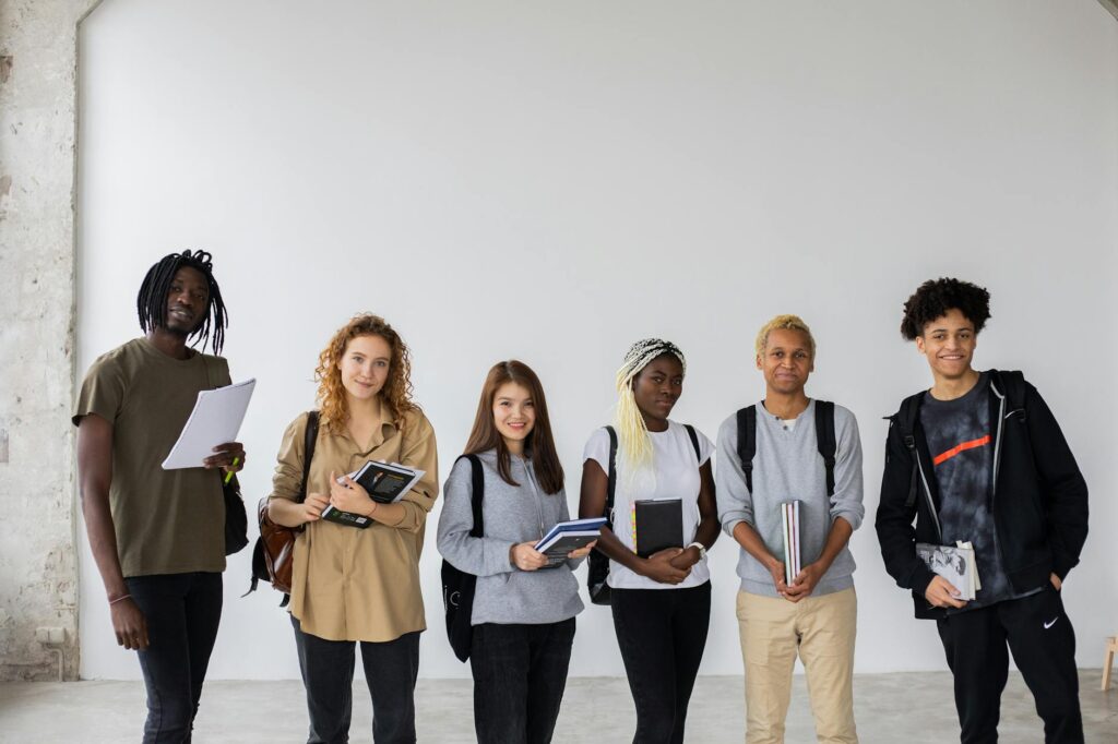 An inspirational image of students representing the future of education with a focus on Paul For Nevada education reform