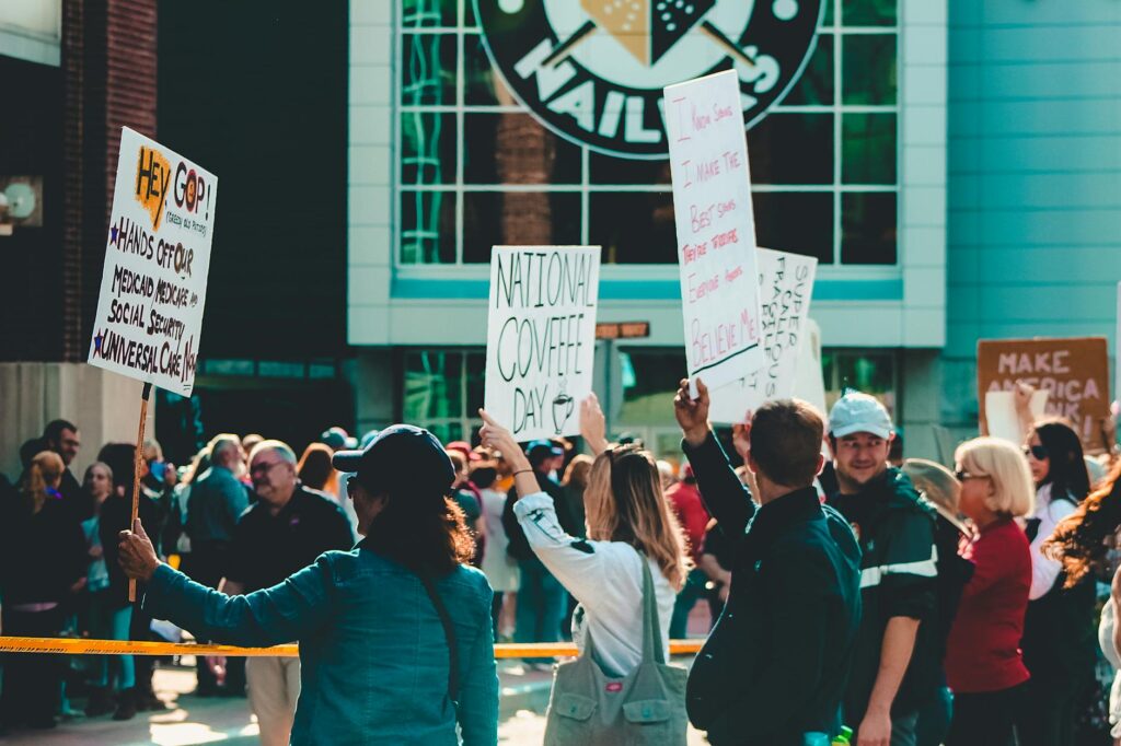 Image of Nevada residents engaging in healthcare advocacy efforts. — Paul For Nevada healthcare policy