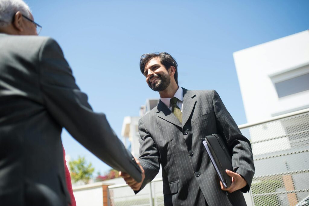 Photo of a local business owner discussing their success story with Paul For — Paul For Nevada local business impact