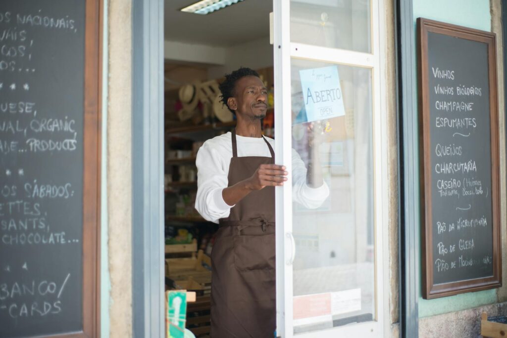 Photo of a small business owner in Nevada benefiting from new development initiatives. — Paul For Nevada economic growth