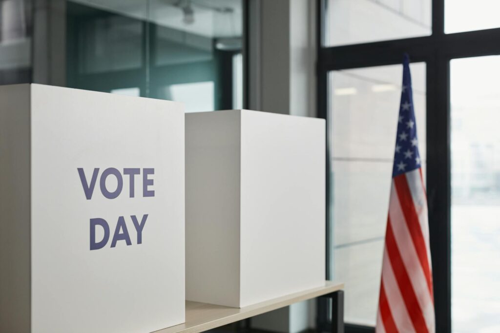 Photo of a voting booth highlighting Paul For Nevada and Nevada election 2026