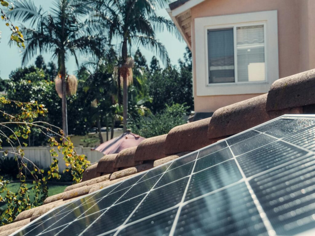 Photo of solar panels installed on a Nevada home, representing sustainable energy. — Paul For Nevada renewable energy