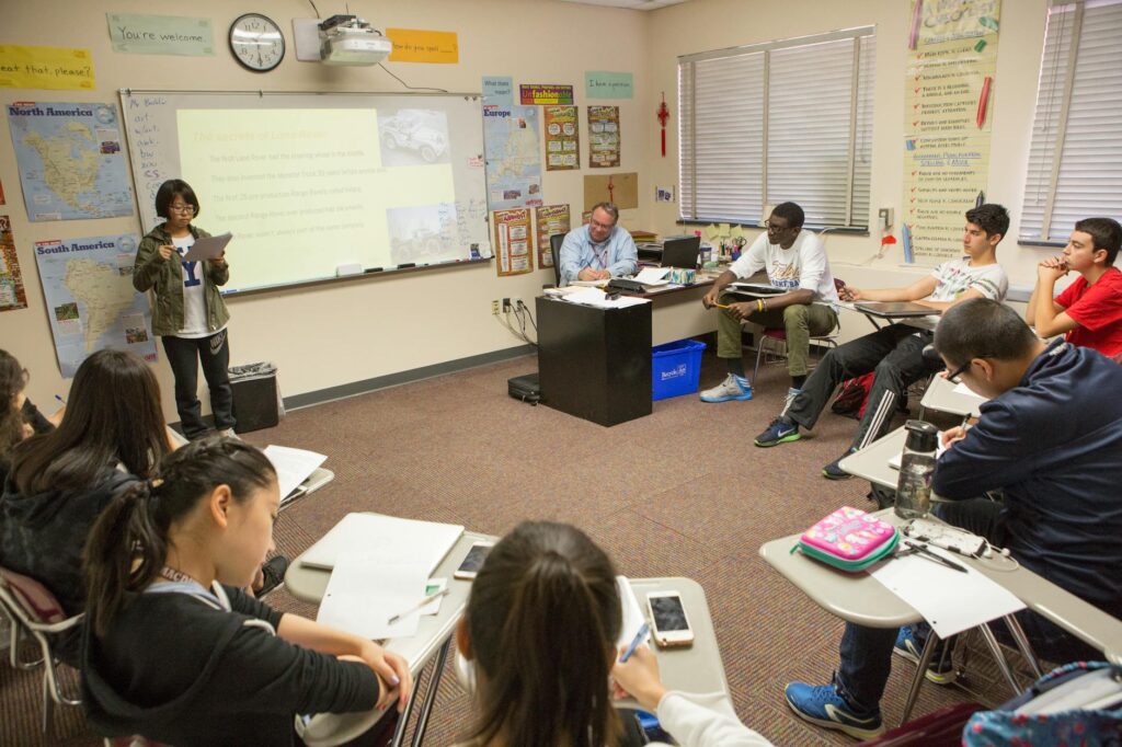 Students participating in a local education program initiated by Paul For Nevada — Paul For Nevada community impact