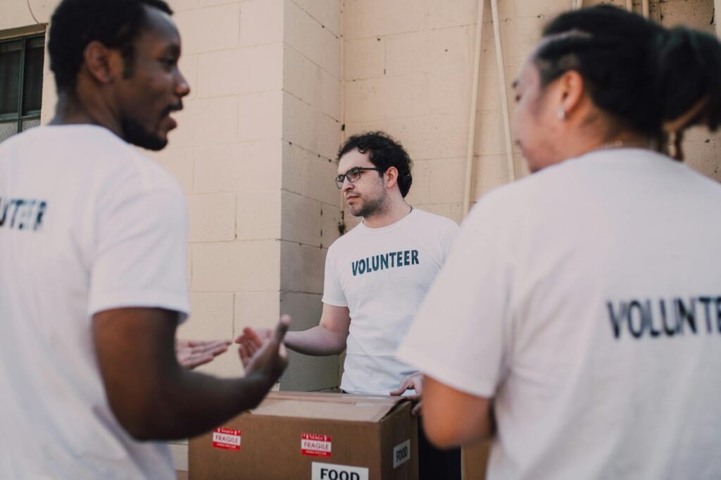 Volunteers working together on a community project in Nevada. — Paul For Nevada community initiatives