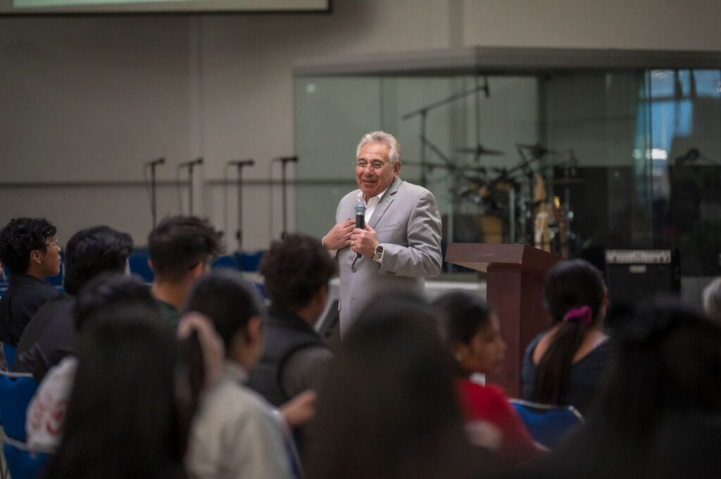 A close-up of Paul talking with constituents at a local town hall meeting. — Paul For Nevada community engagement