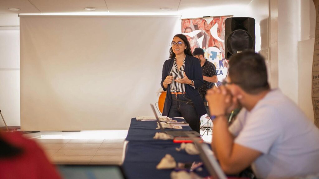 A community meeting where parents discuss education initiatives as part of the Paul For Nevada education plan.