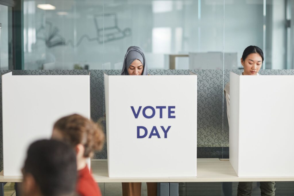 A photo showing people voting in Nevada, capturing the excitement of Election Day. — voter registration Nevada 2026