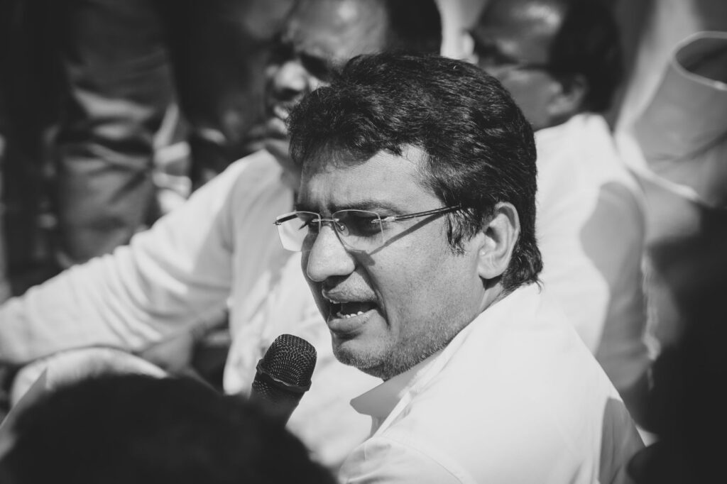 A portrait of Paul For Nevada speaking at a community event. — Paul For Nevada economic growth