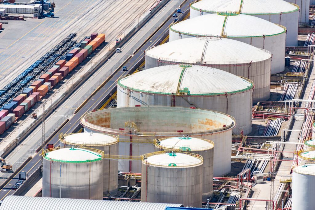 An aerial view of a fuel terminal in Nevada. — nevada energy infrastructure