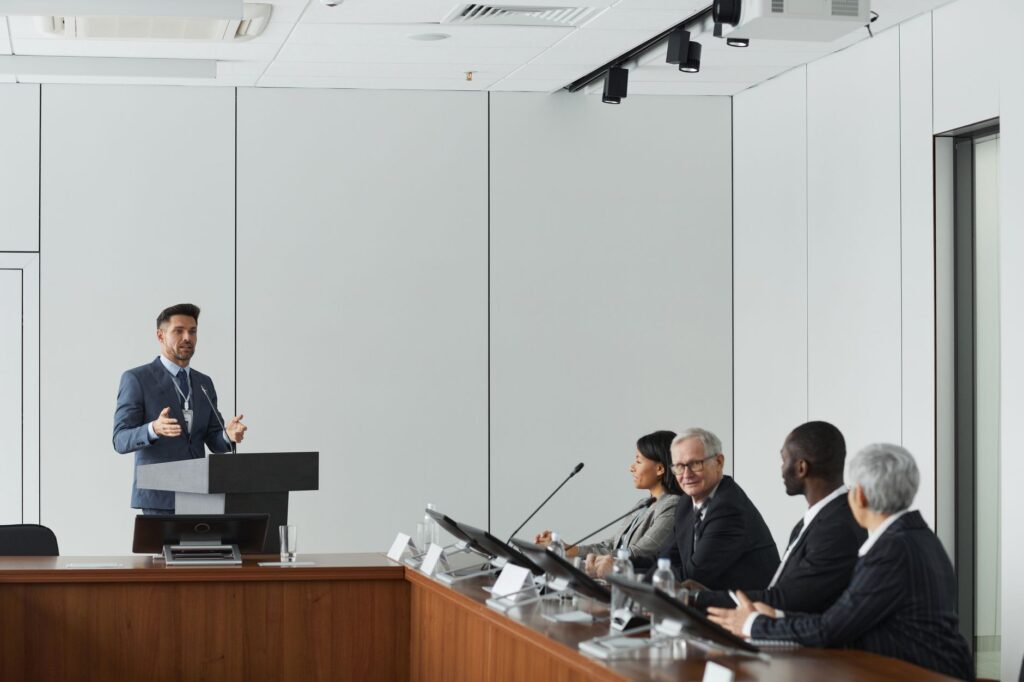 An image of a conference or meeting discussing energy sector advancements — nevada oil and gas industry