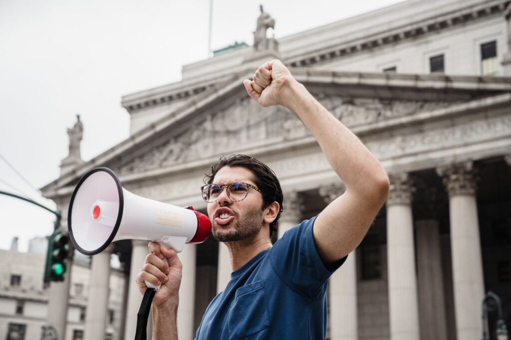 Image of Paul For Nevada speaking about healthcare issues at a rally. — Paul For Nevada healthcare stance