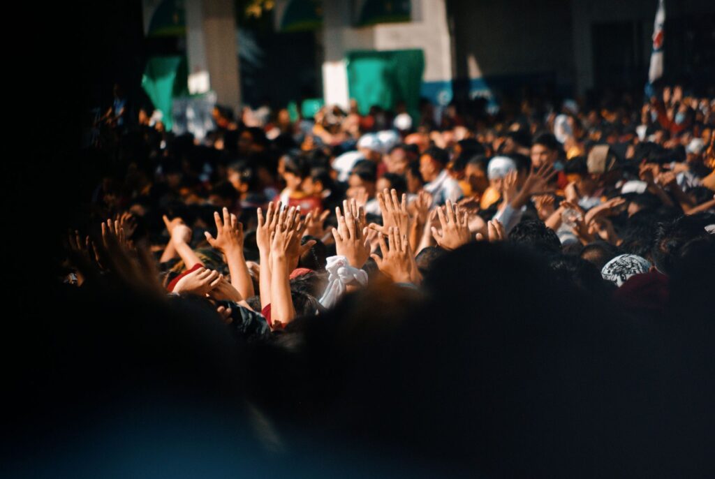 A crowd at a community event supporting Paul For Nevada — Paul For Nevada community reactions