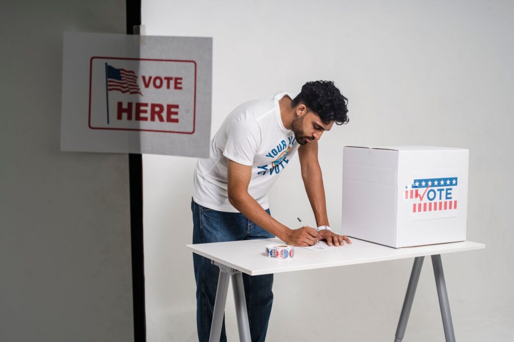 A graphic timeline of the 2026 election process featuring Paul For Nevada voter information