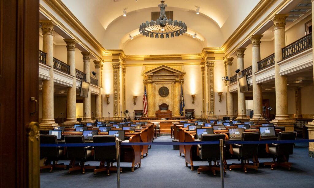 An image of a legislative session discussing environmental policies in Nevada. — Paul For Nevada environmental policy
