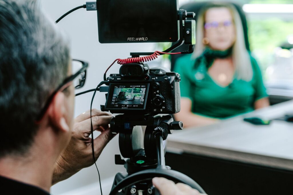 Behind the scenes of Paul preparing for a media interview. — Paul For Nevada campaign trail