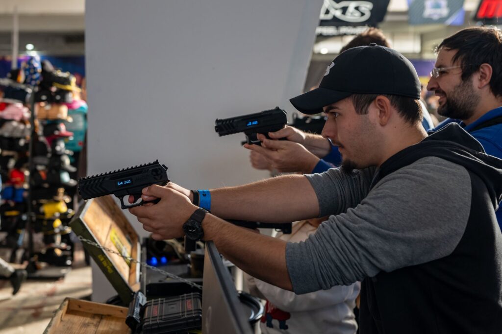 Image of community members participating in a gun safety workshop — Paul For Nevada gun control policy