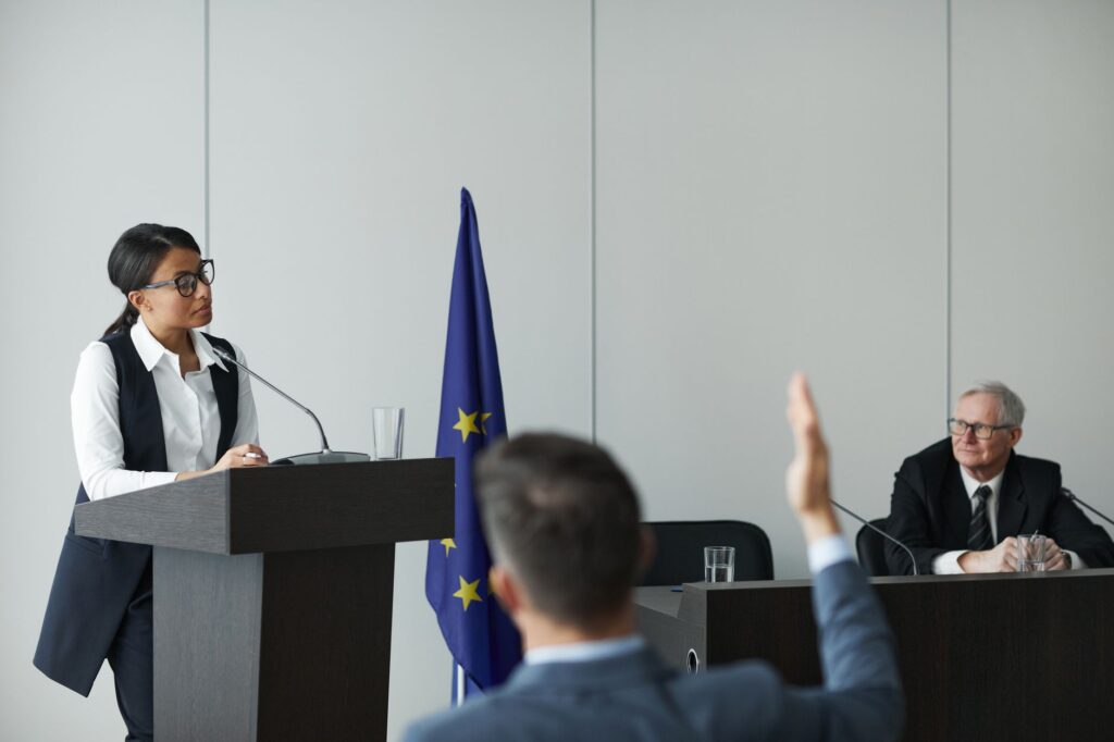 Paul For Nevada during a public debate, showcasing his communication skills — Paul For Nevada biography
