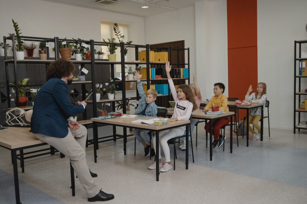 A classroom setting showing students benefiting from Paul's education initiatives. — support Paul For Nevada