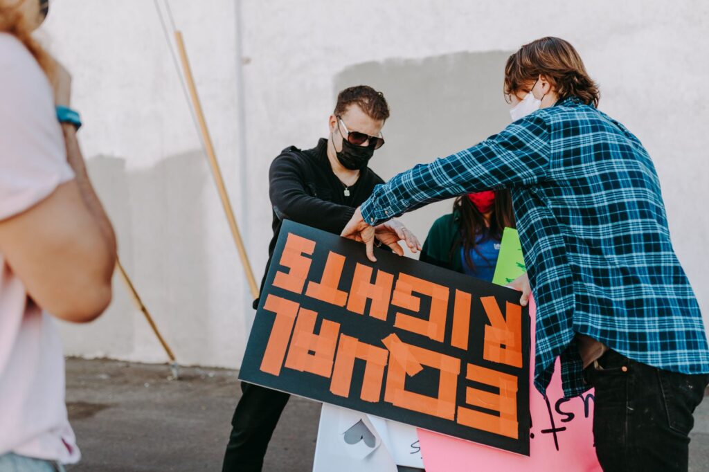 A close-up of a campaign sign featuring Paul For Nevada at a community gathering. — Paul For Nevada community events