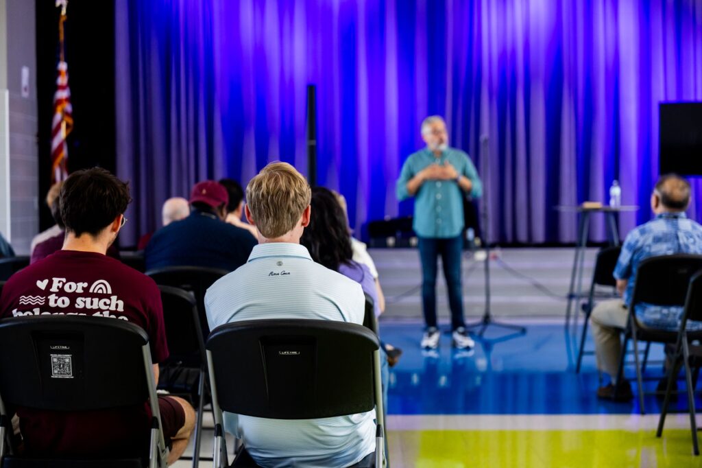 A photo of Paul For Nevada speaking at a community education event — Paul For Nevada education reform