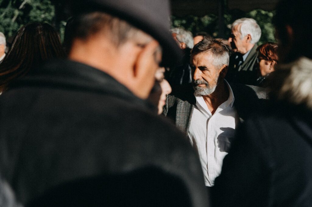 A portrait of Paul For Nevada at a community event, engaging with constituents.