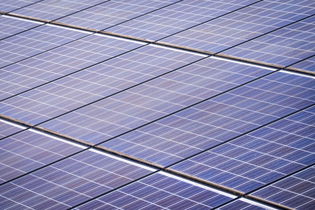 A solar panel installation in Nevada, illustrating renewable energy initiatives. — Paul For Nevada environmental policies