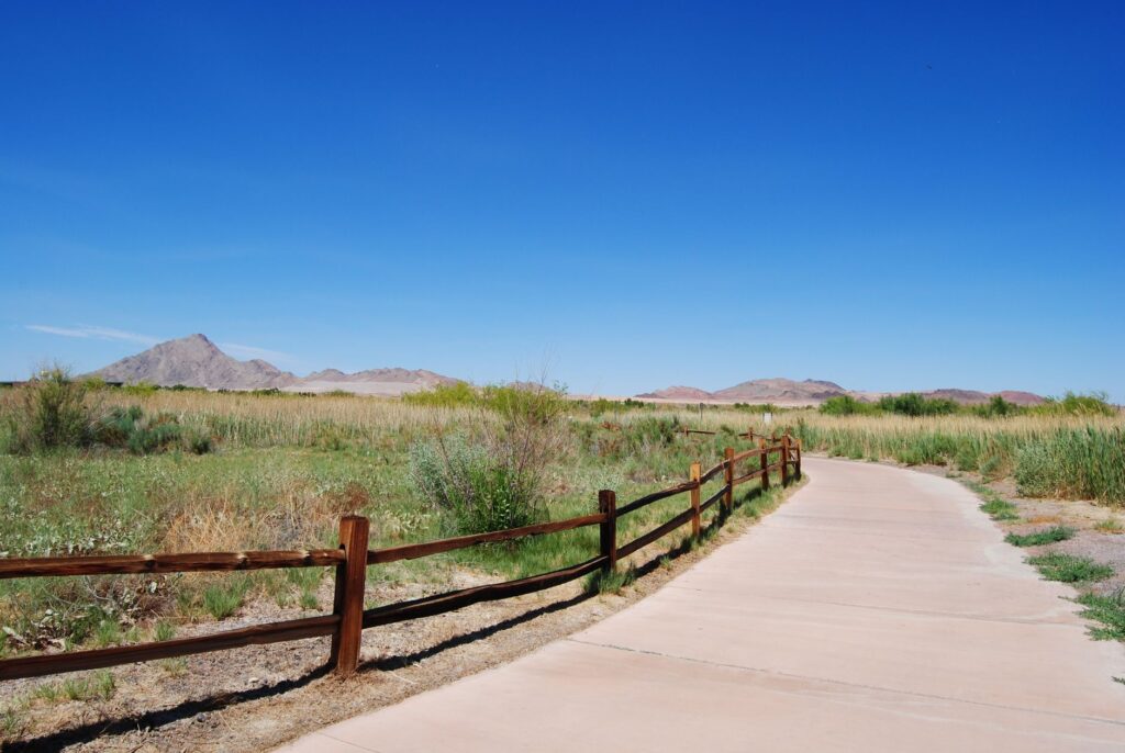 Before and after images of a restored Nevada landscape. — Paul climate change policies