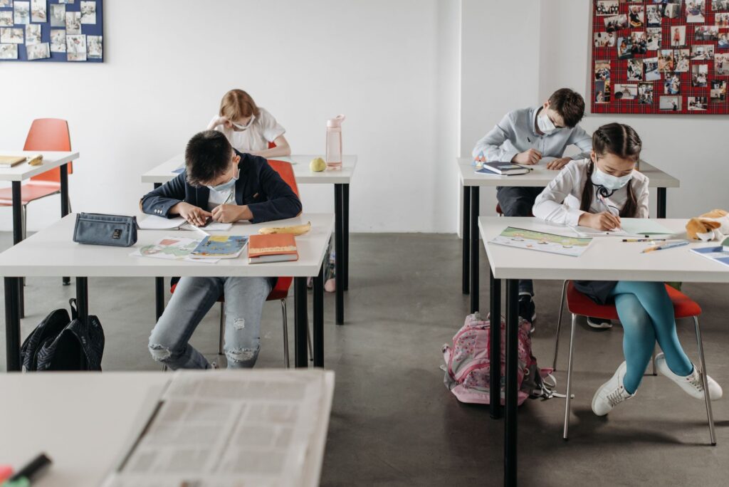 Image of a classroom with students representing the focus on education in Paul For Nevada policies.