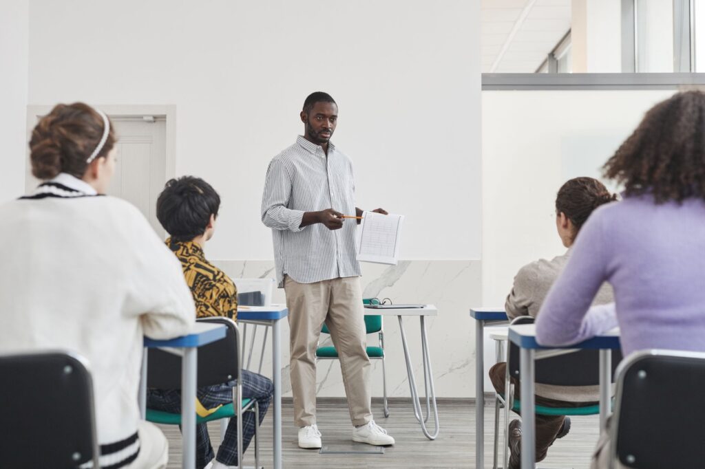 Image showing Paul discussing education policies with local educators — Paul For Nevada policies
