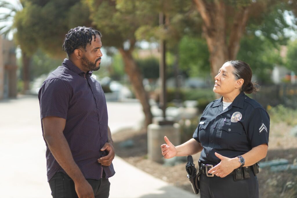 Nevada law enforcement officers engaging with community members — Paul For Nevada public safety