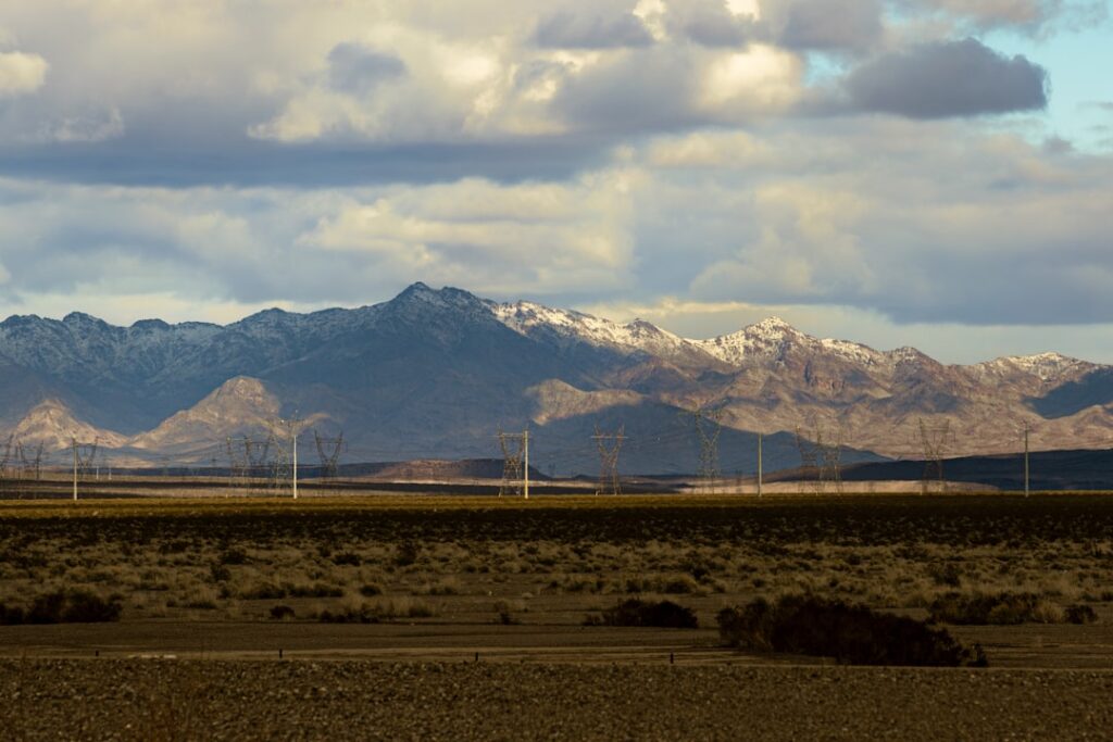 Photo of a wind farm in Nevada, illustrating investment in green technologies. — Paul For Nevada renewable energy