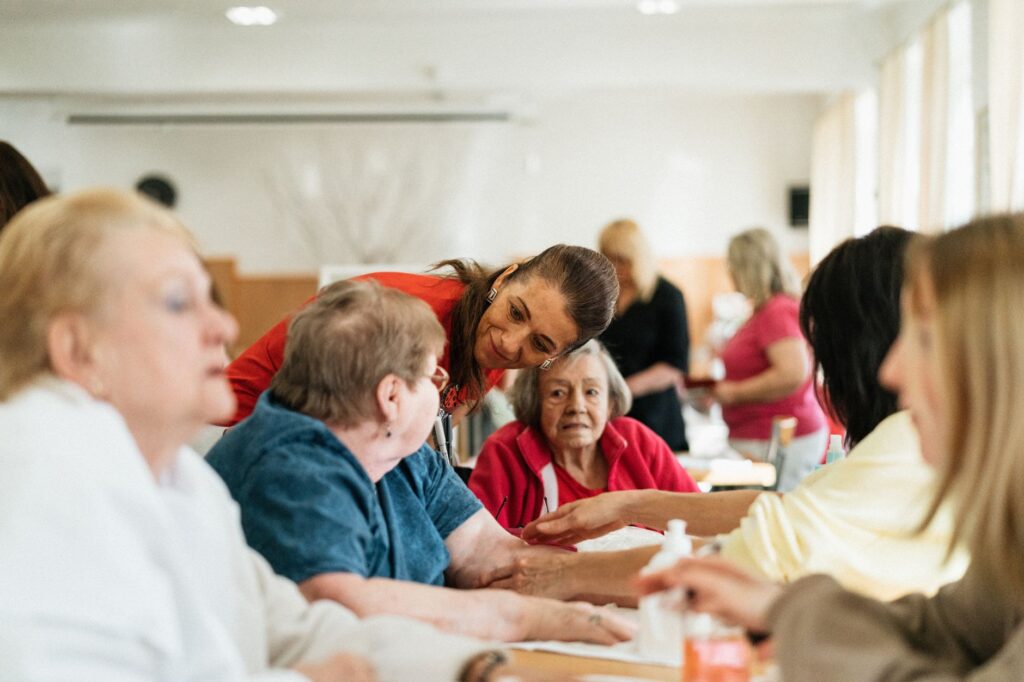 Image of healthcare advocates gathering for a community meeting. — Paul For Nevada healthcare policies